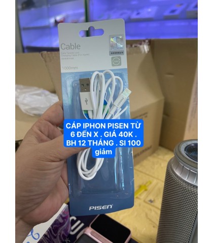 Dây sạc Pisen cho Iphone 