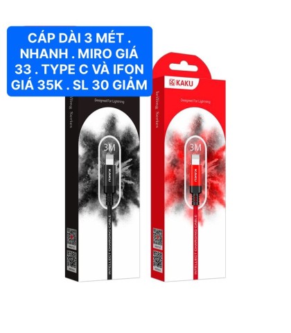 CÁP XẠC NHANH 3 MÉT 