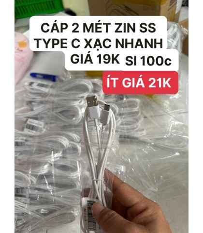 CÁP ZIN SAMSUNG TYPE C DÀI 2 MET 