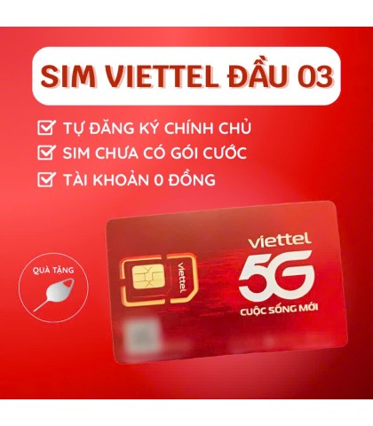 SIM VIETTEL PHÔI 5G ( SIM GÁNH ) 
