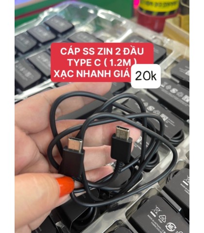 CÁP ZIN SAMSUNG 2 ĐẦU TAY TYP -C 
