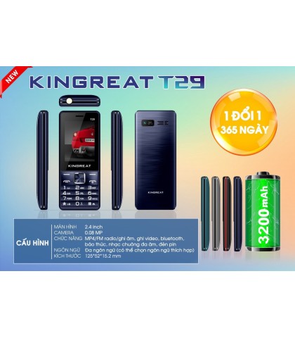 KINGREAT T29 ( KÈM ÁO MƯA )