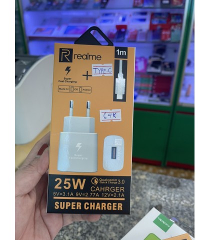 BỘ SẠC REALME 25W - TYPE C 