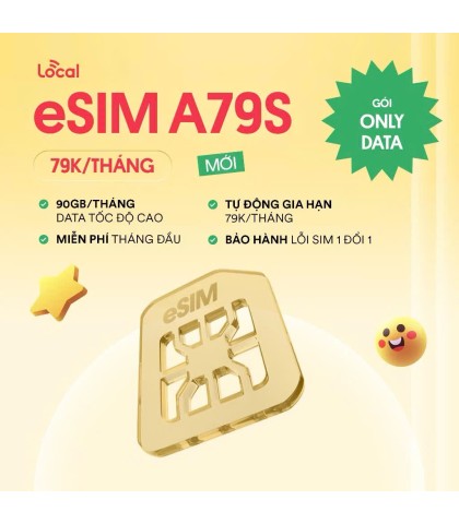 ESIM Local A79S - 3GB/Ngày