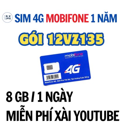 Sim Mobi 1 năm 12VZ135 