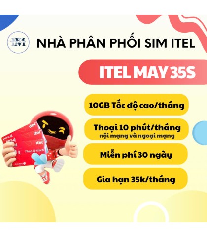 Sim Itel Vina 4G May35s - 10GB