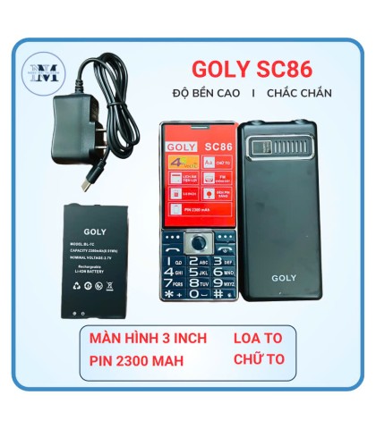 Điện thoại bàn phím 4G Goly SC86 - Hàng chính hãng 