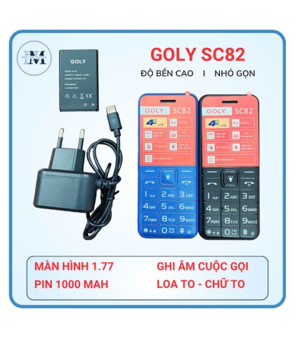 Điện thoại bàn phím 4G Goly SC82 - Hàng chính hãng   
