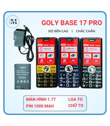 Điện thoại bàn phím 4G Goly Base 17 Pro - Hàng chính hãng  