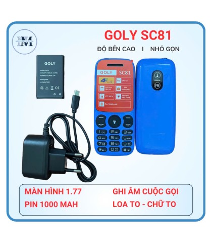 Điện thoại bàn phím 4G Goly SC81 - Hàng chính hãng  