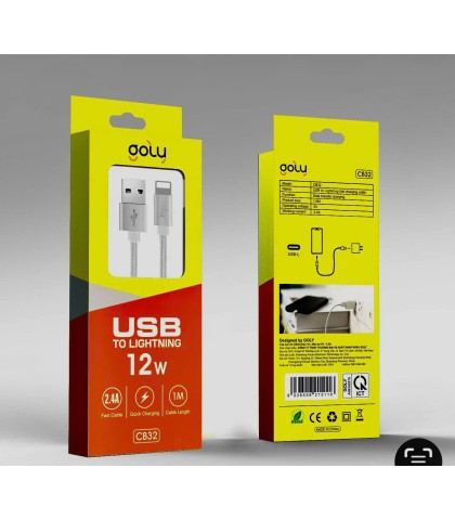 Cáp sạc Goly CB32 USB to Lightning 12W
