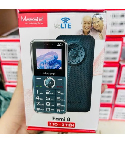 Điện Thoại 4G Masstel Fami 8 4G - dành cho người già - Hàng chính hãng Bảo hành 12 tháng