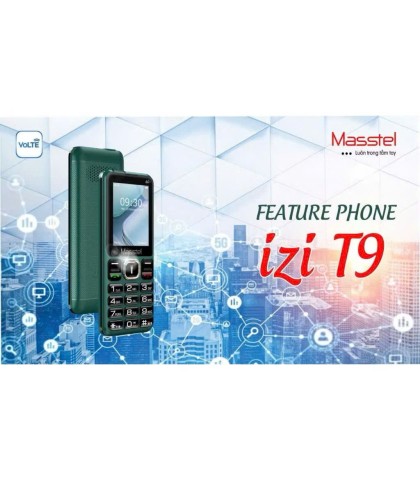 Điện Thoại 4G Masstel izi T9 màn hình 2.4in,pin 3000mAh,lịch âm,loa to Bảo hành 12 tháng chính hãng
